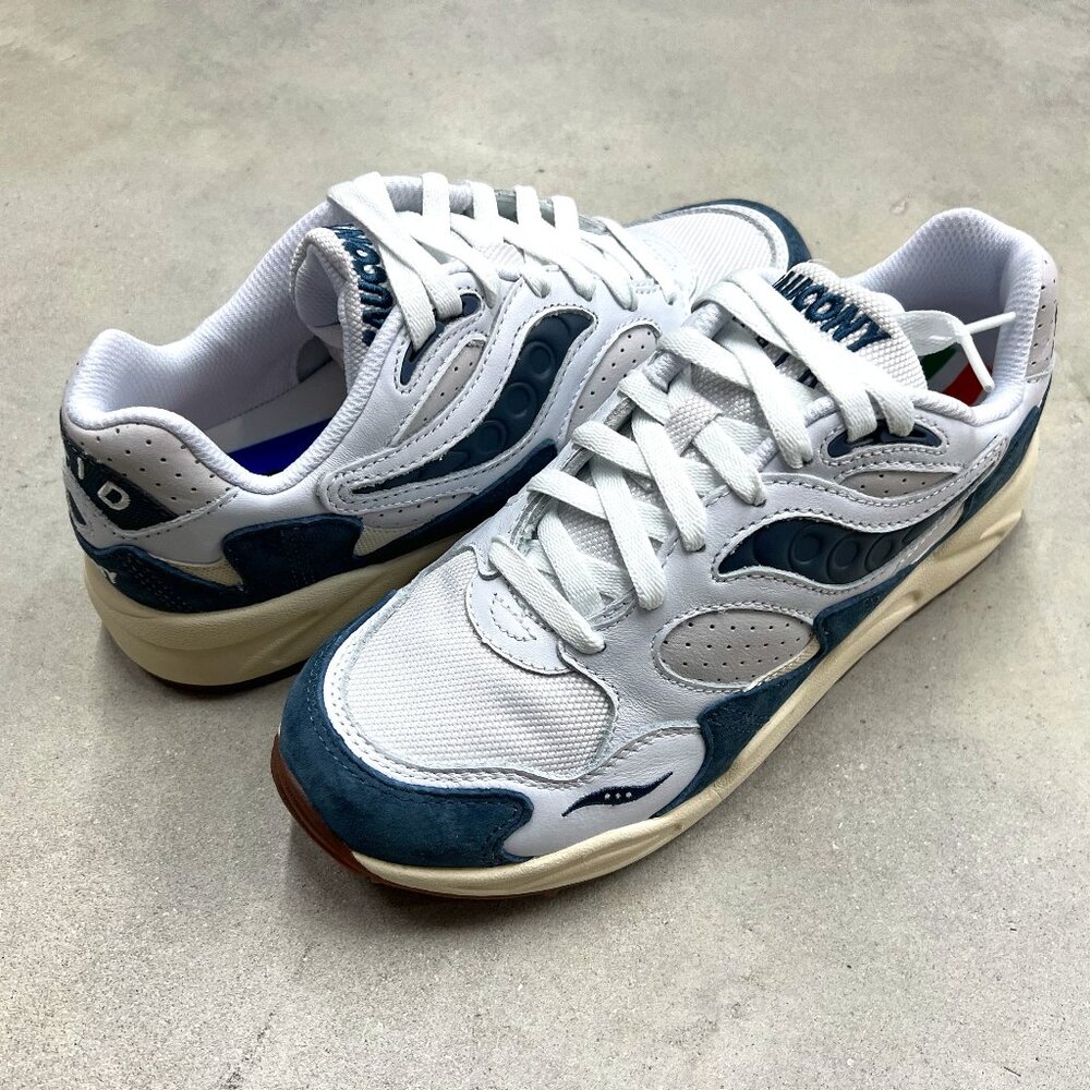Saucony Men's Athletic Grid Shadow 2 White/Navy - Men's 13 - New
